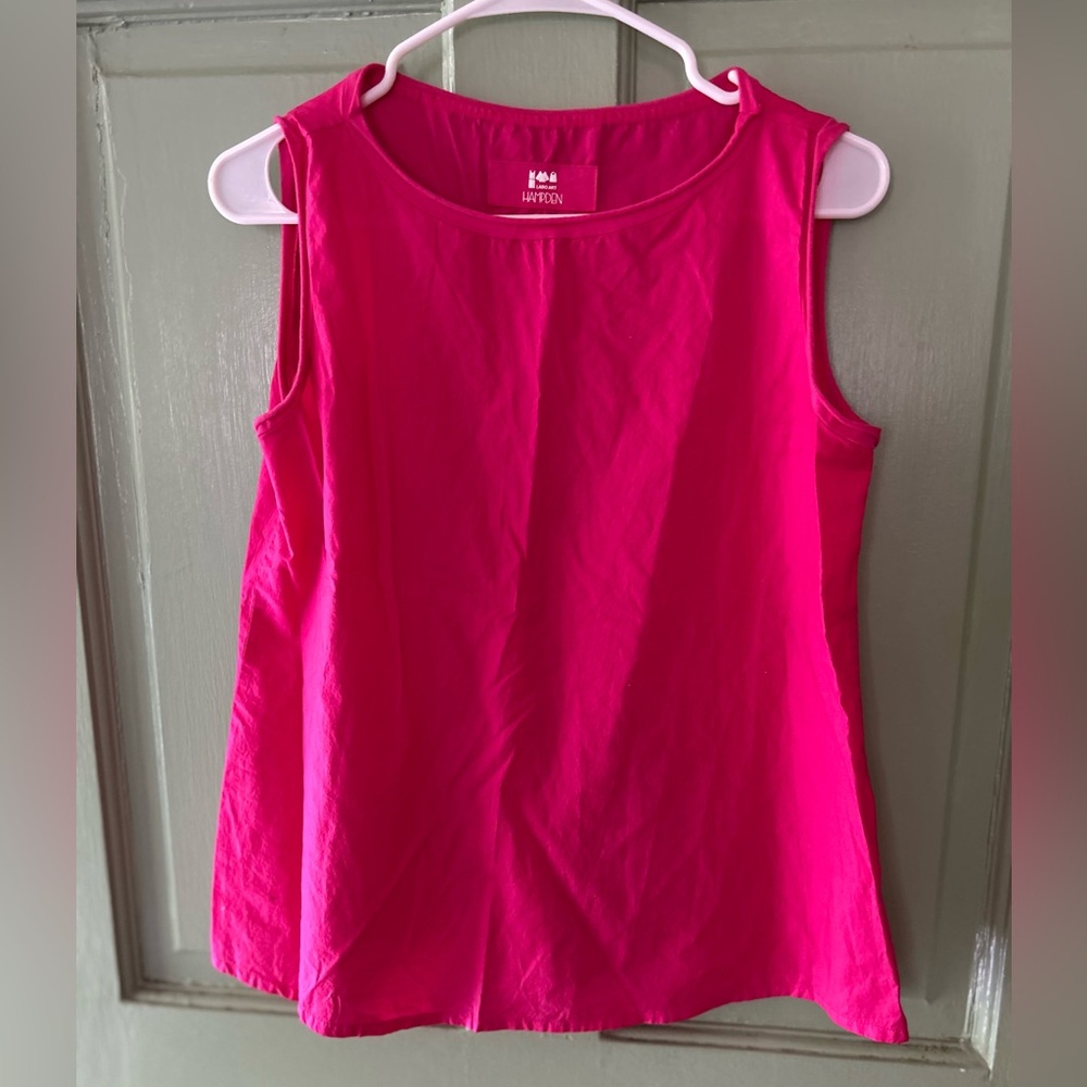 Labo Art new Cotton lightweight Tank Top S hot pink Relaxed Quiet Luxury